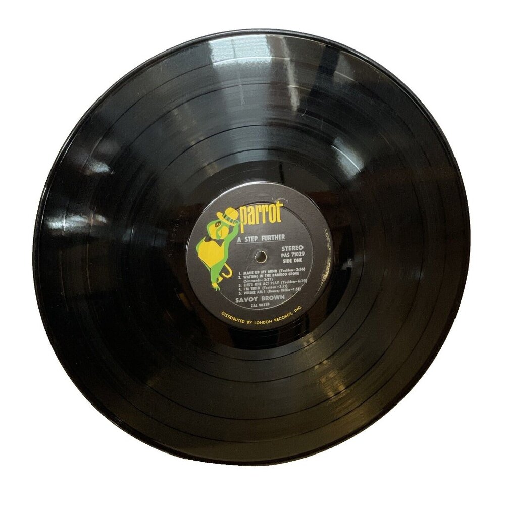 RECORD ONLY Savoy Brown A Step Further (Vinyl, 1969) Parrot PAS 71029 VG NO COVE
